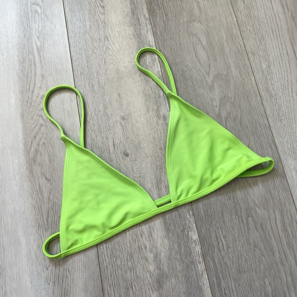 Minimale Animale Bikini Top triangle micro womens Neon Green (large) swim beach